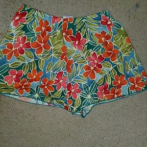 Flowered swim shorts